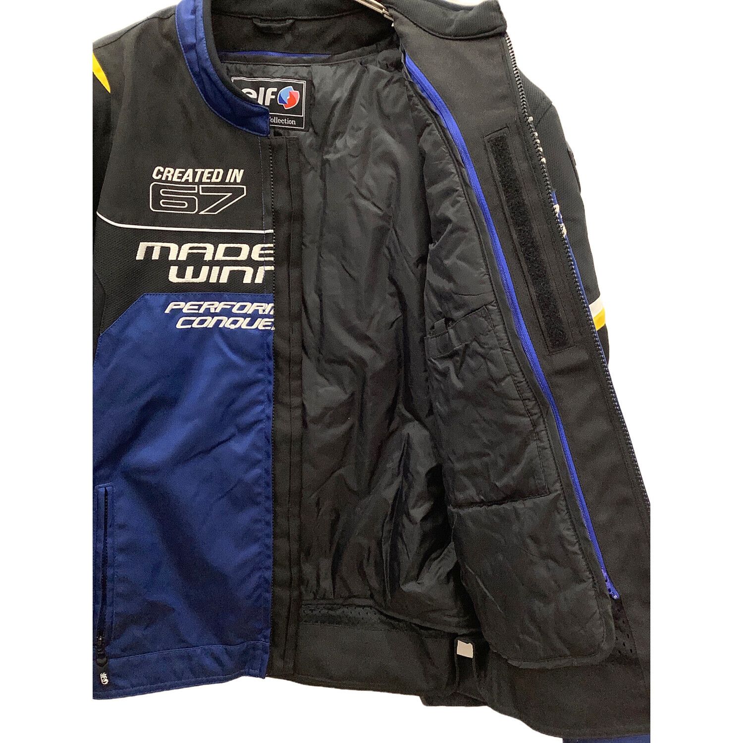 elf (エルフ) バイクジャケット メンズ SIZE 4L ブルー EJ-S101EVO