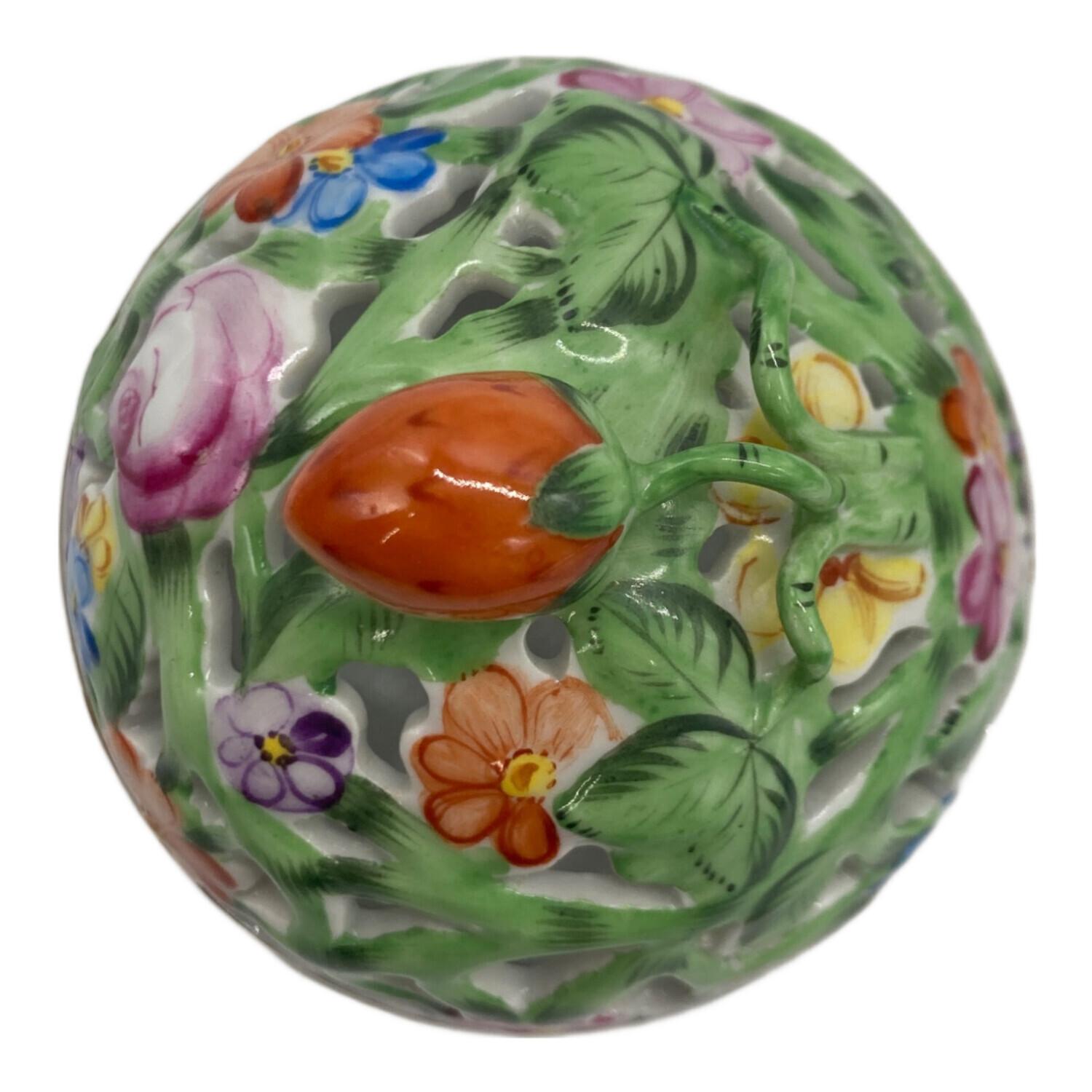 Herend (ヘレンド) 透かしボンボン入れ ボンボニエール ファンタジー