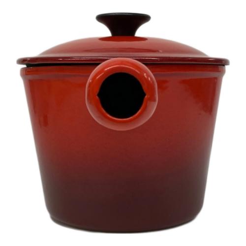 LE CREUSET (ルクルーゼ) 片手鍋 チェリーレッド ウィンザーポット