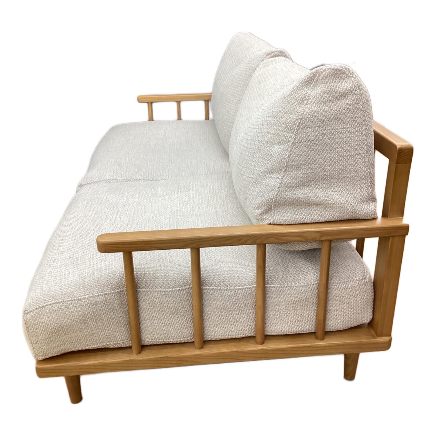 UNICO (ウニコ) 2.5人掛けカバーリングソファー ナチュラル×ベージュ