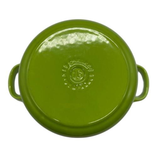 LE CREUSET (ルクルーゼ) 両手鍋 16㎝ 黄緑｜トレファクONLINE