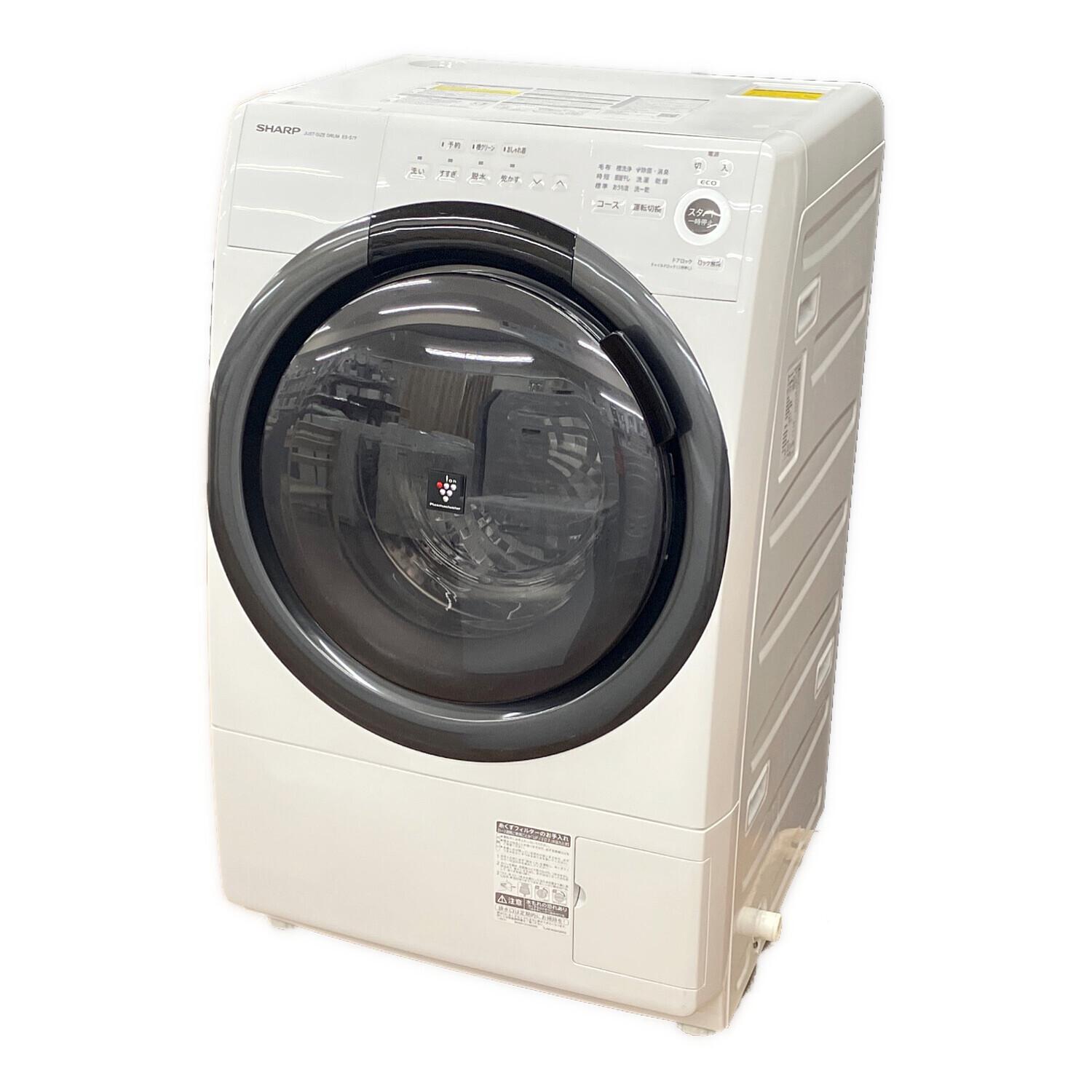SHARP (シャープ) ドラム式洗濯乾燥機 107 0053 7.0kg 3.5㎏ ES-S7F-WL