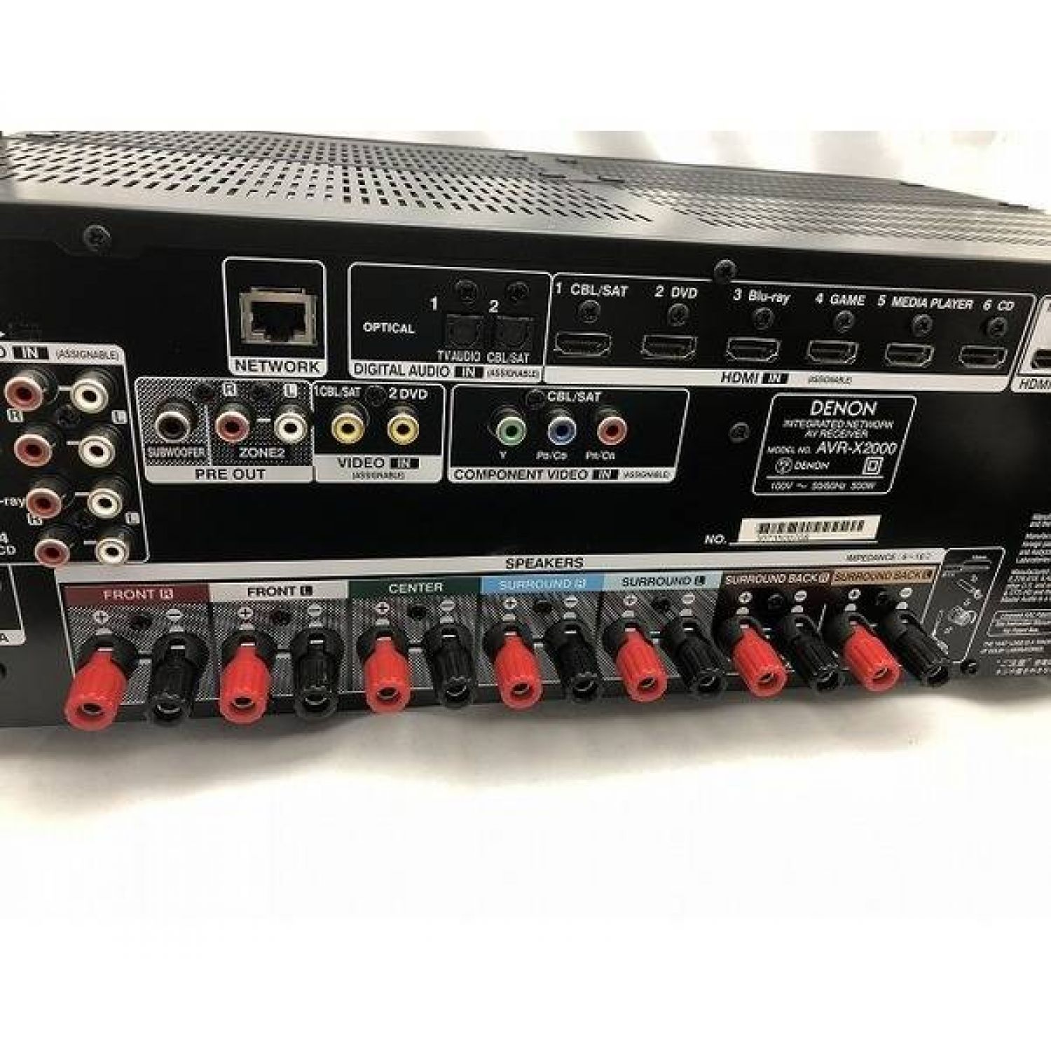 美品・動作品】 DENON AVR-X2000 AVアンプ7.1ch デノンの7.1ch対応AV