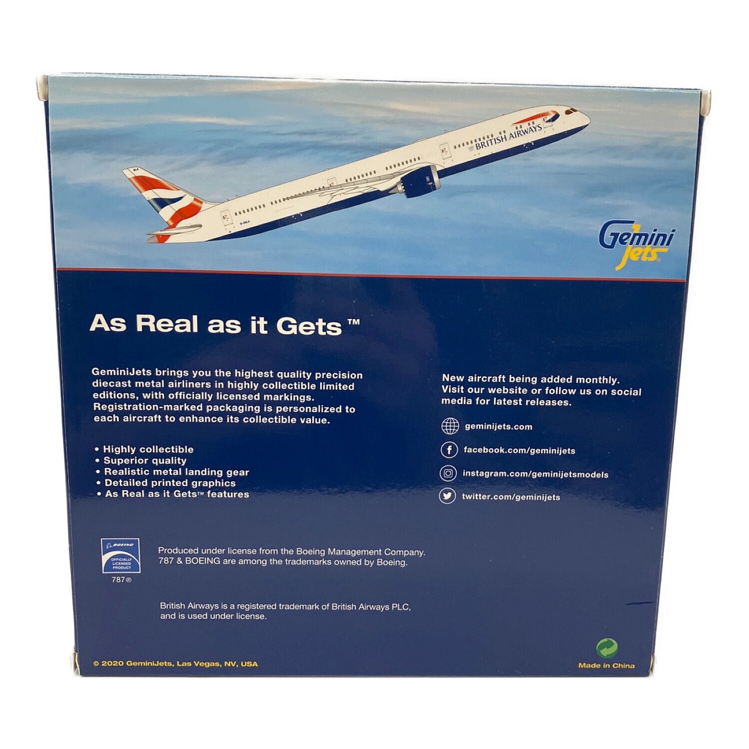 Gemini Jets (ジェミニジェッツ) 航空機模型 1/400 ボーイング787-10