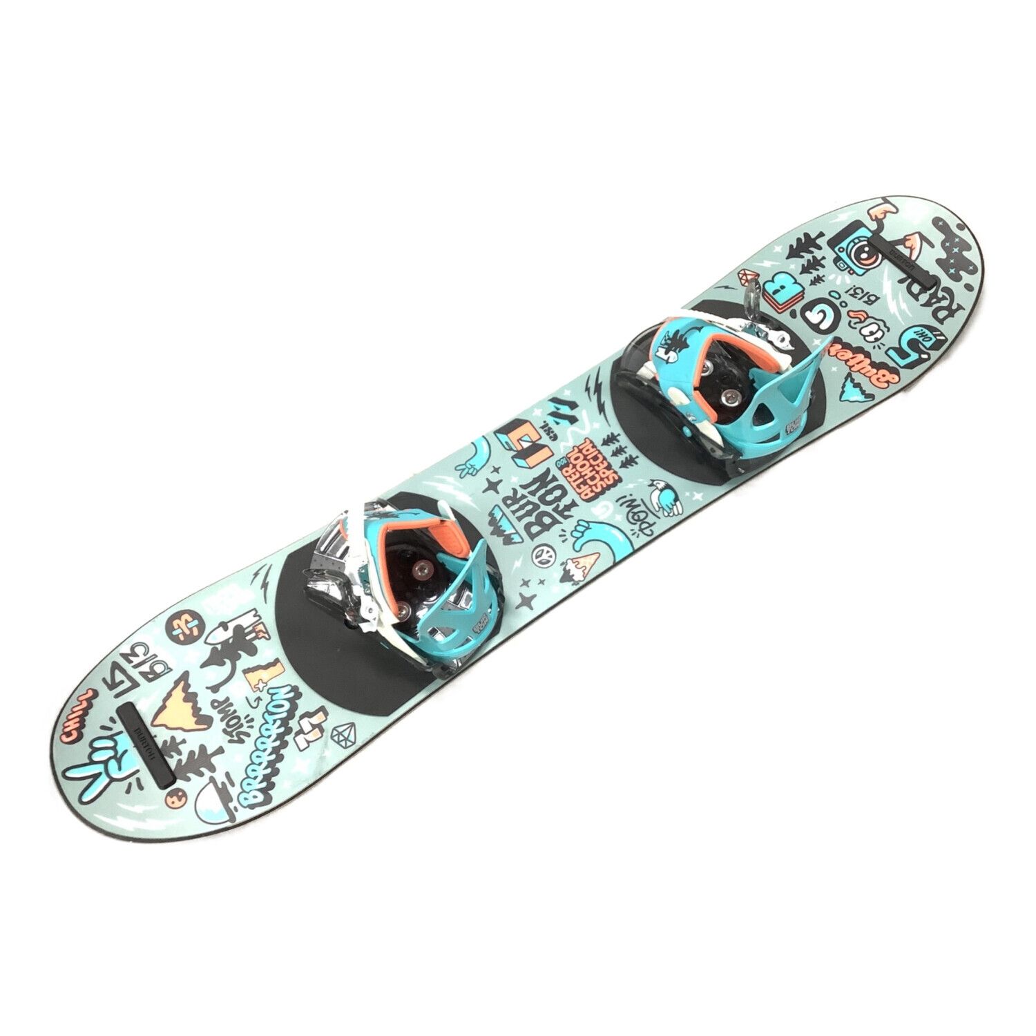 BURTON (バートン) スノーボード 100cm グレー×ブルー 3D ロッカー