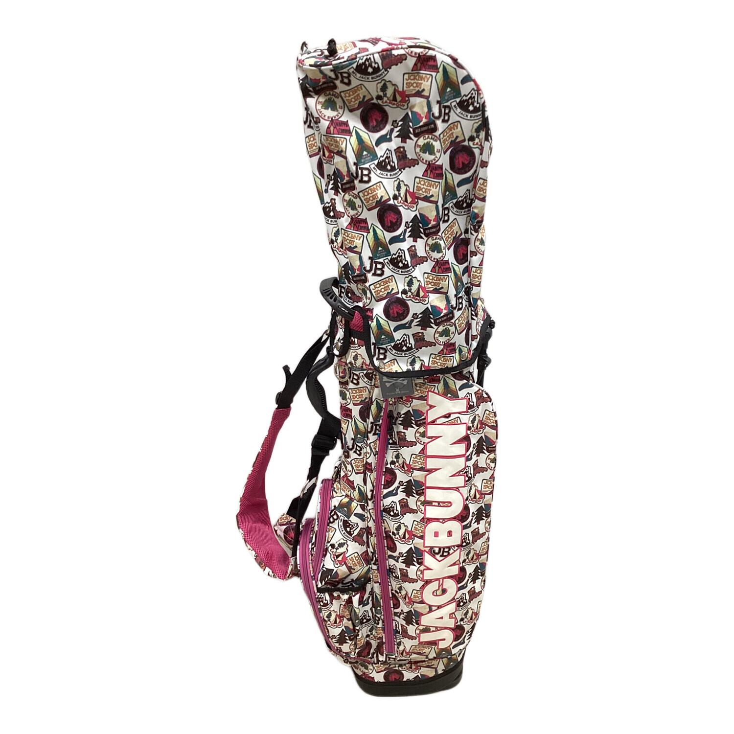 JACK BUNNY (ジャックバニー) キャディバッグ ショッキングピンク