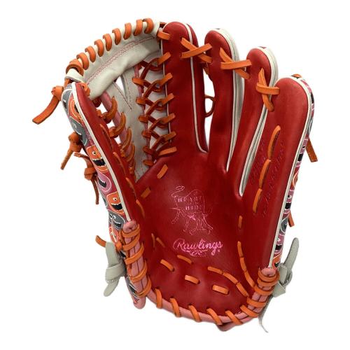 Rawlings 軟式グローブ 赤/ベージュ 左利き用 Rawlings 軟式グローブ