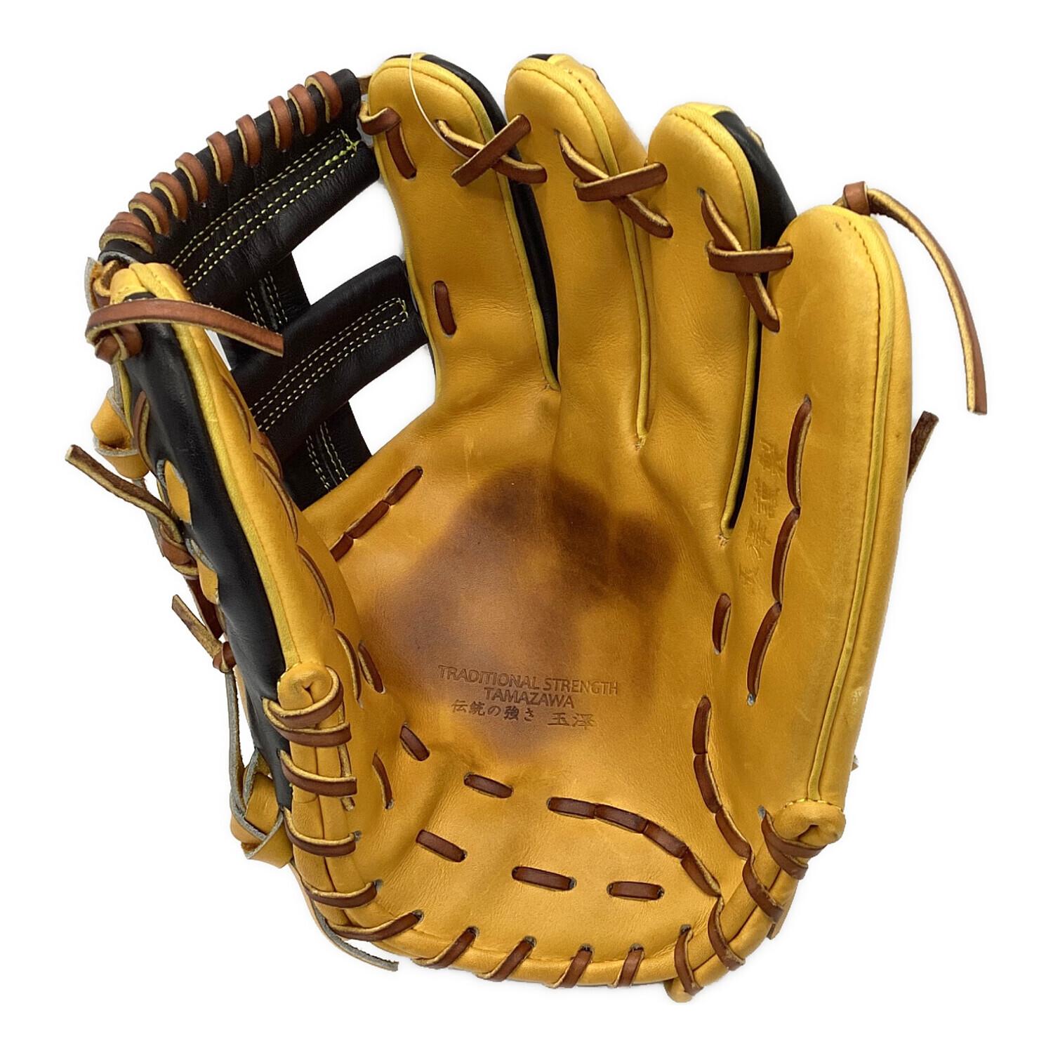イエロー レザー 硬式グローブ 己極 ハイゴールド グローブ 軟式用 OKG