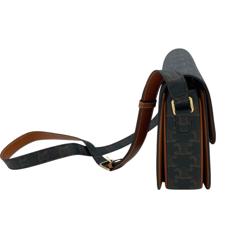 セリーヌ CELINE トリオンフ ショルダー ダークブラウン トリオンフ