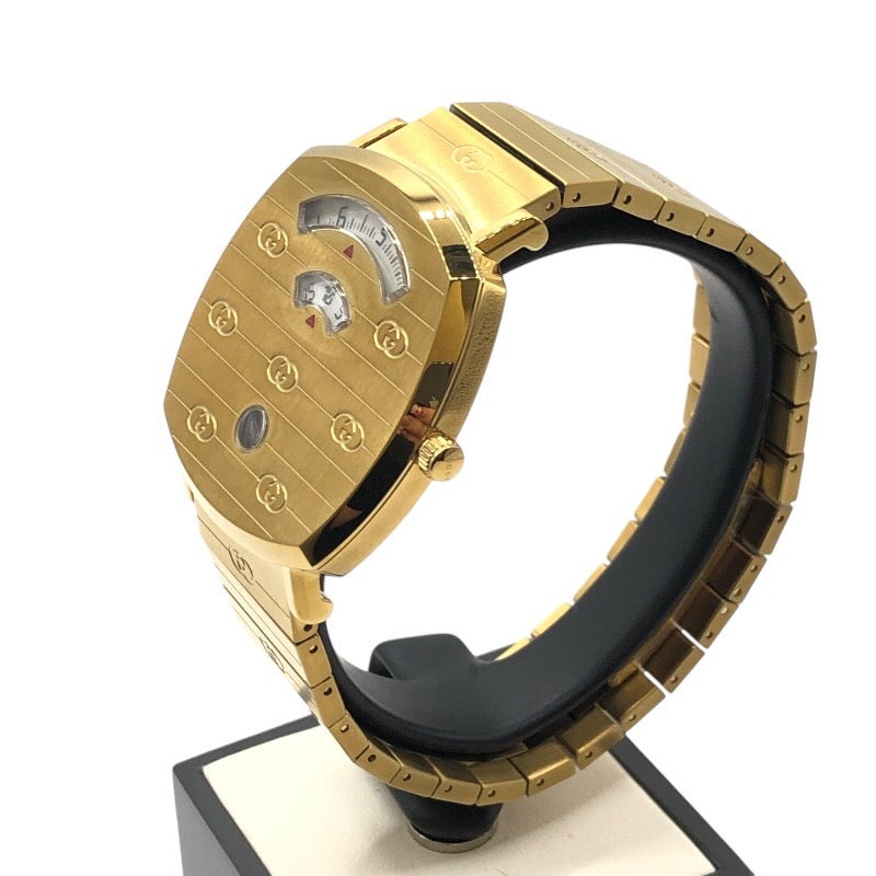 グッチ GUCCI グリップウォッチ 157.3 ゴールド メッキ クオーツ