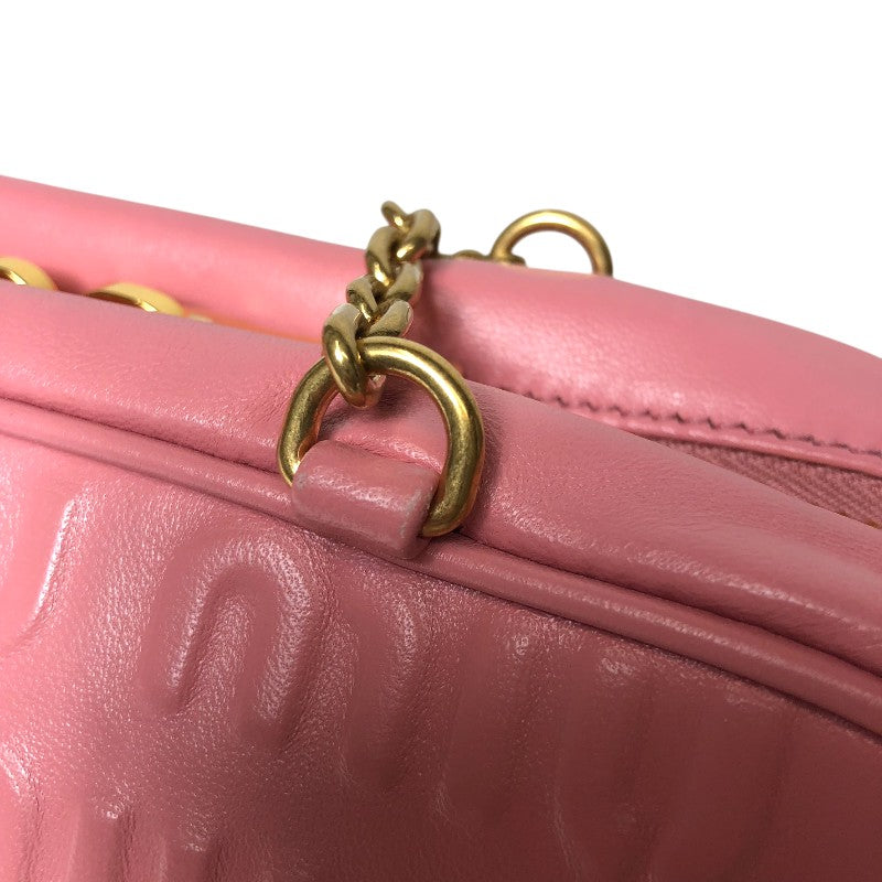 ミュウミュウ miu miu ロゴエンボス チェーンハンドバッグ 5BB114