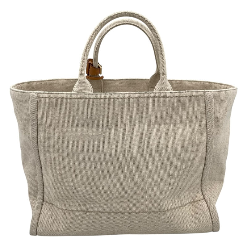 プラダ PRADA カナパ ラージ 2VG131 ベージュ キャンバス レディース