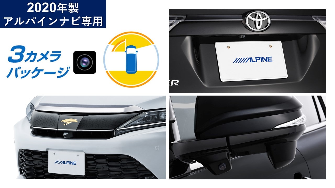 60系ハリアー専用（マイナーチェンジ後）3カメラパッケージ(フロント