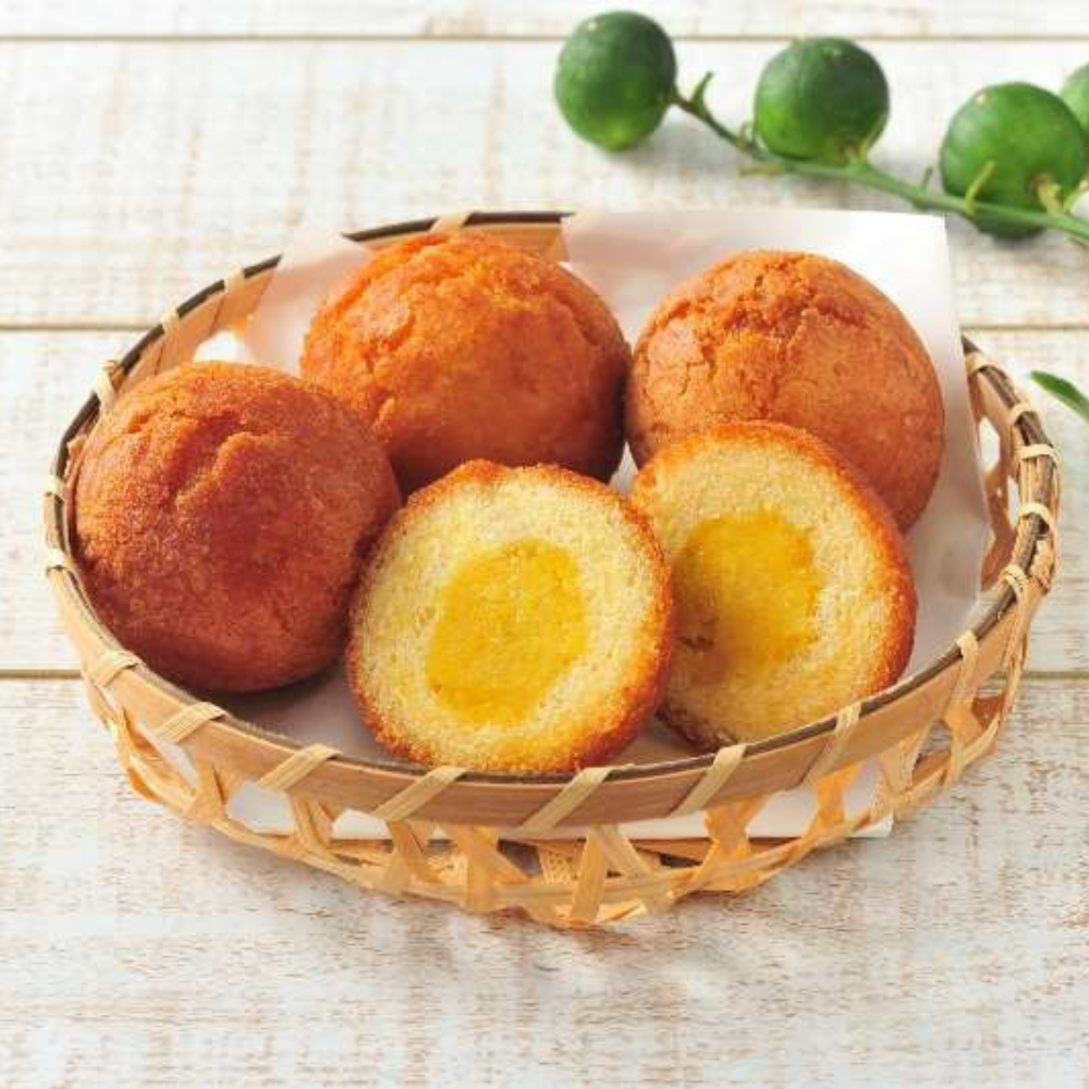 オキハム サーターアンダギーシークヮーサーあん入り（40g×4個）: 沖縄