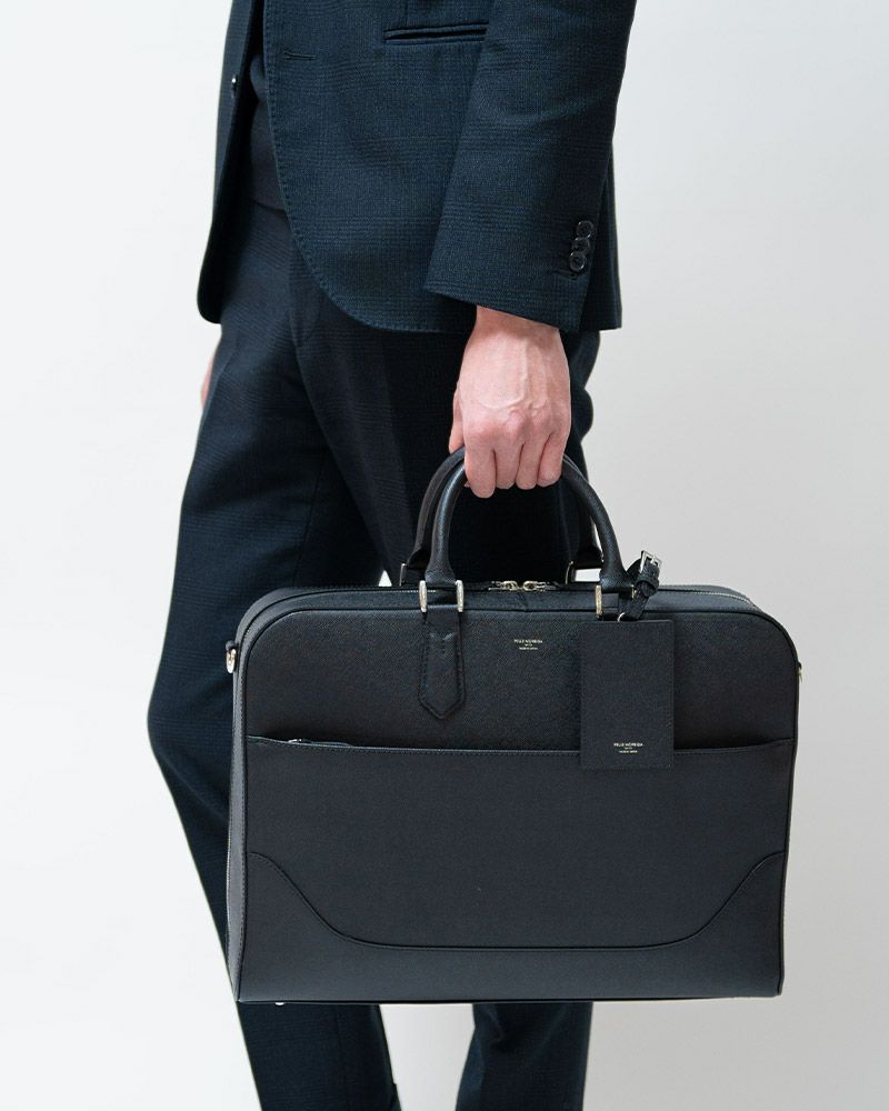 ペッレモルビダCA013B ブリーフバッグ BLACK(BLACK): PELLE MORBIDA