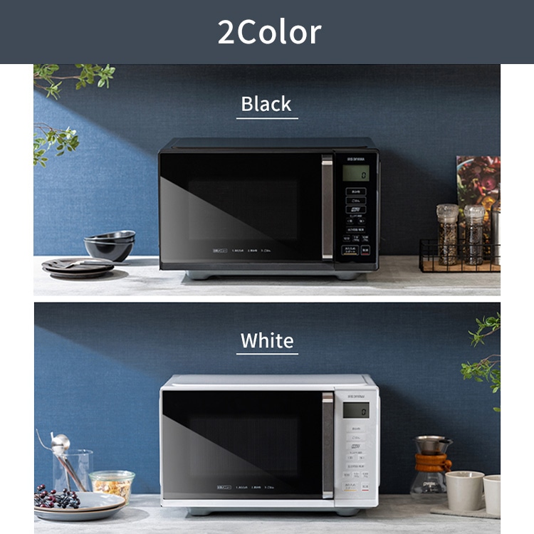 電子レンジ 22L フラットテーブル IMB-F2202-W ホワイト アイリスオーヤマ