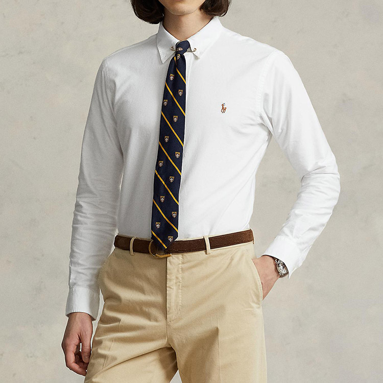 POLO RALPH LAUREN]カスタムフィット オックスフォードシャツ ホワイト