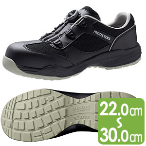先芯入りスニーカー プロテクトウズ5 PF－117Boa ブラック