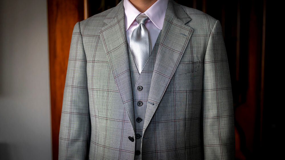 S様のご依頼】成人式に向けてお仕立てしたチェック柄のオーダースーツ