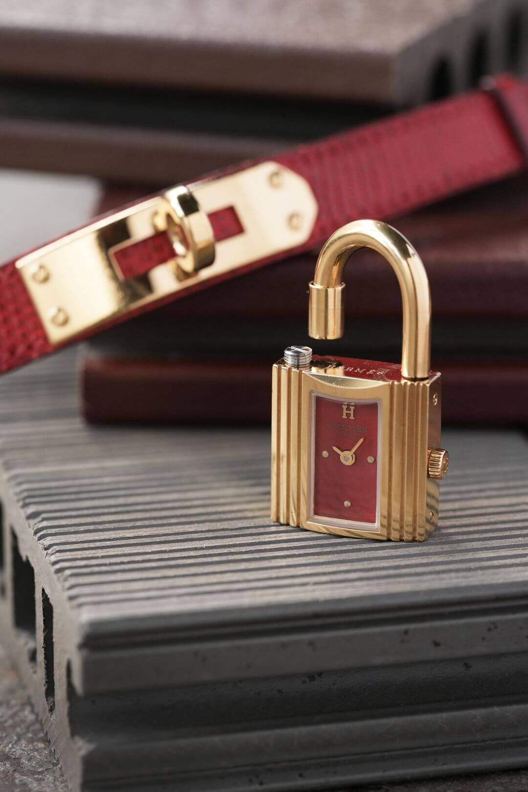 エルメス/ケリーウォッチ/レッドダイヤル/Hermes/Kelly Cadenas/Red