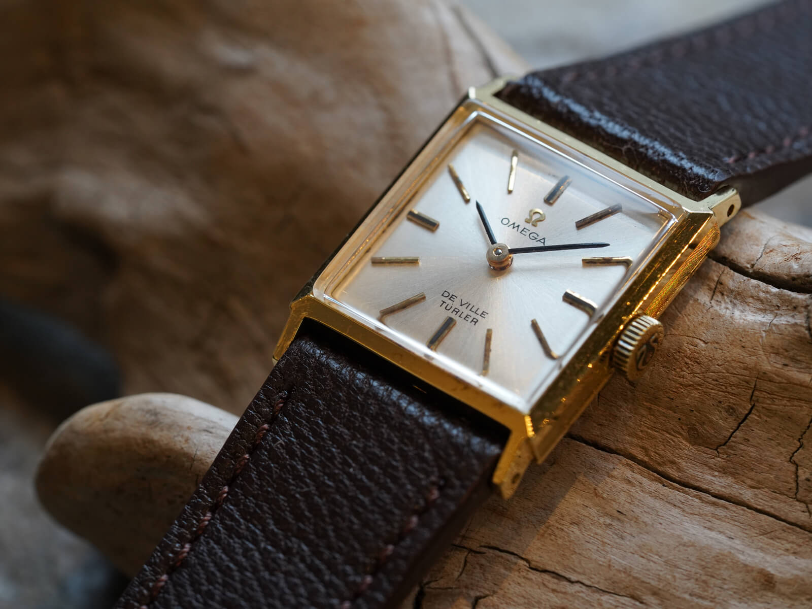 オメガ/デヴィルスクエア/シルバーダイヤル/チューラー/18KYG/手巻き