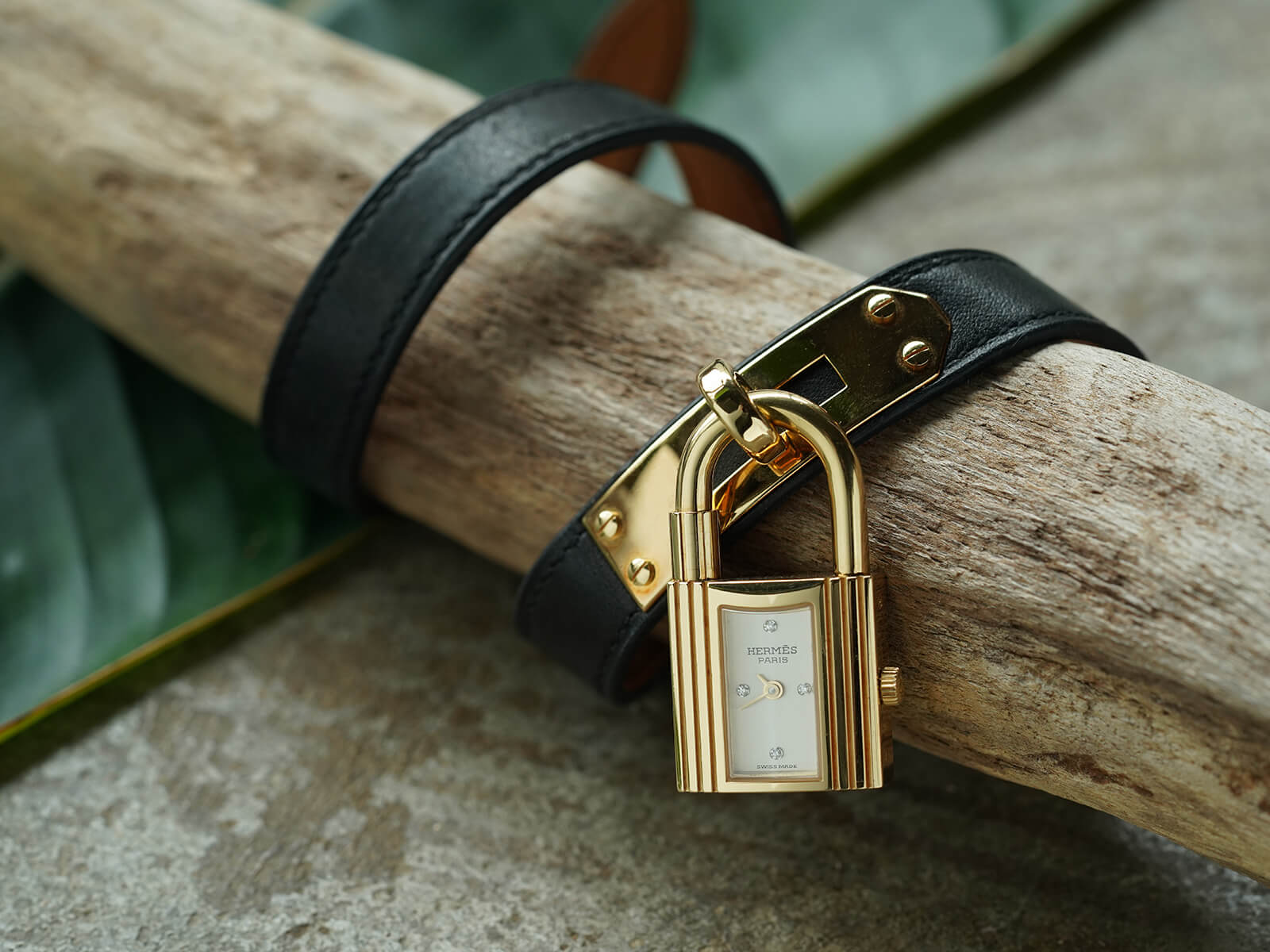 エルメス/ケリーウォッチ ドゥブルトゥール/4Pダイヤシルバー/20周年