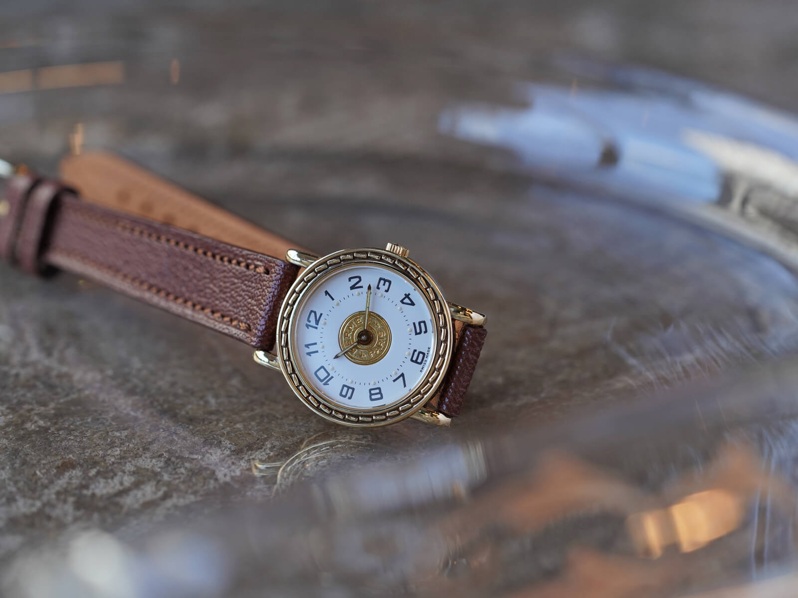 エルメス/セリエ/アラビアホワイトダイヤル/Hermes/Serie/Arabic White