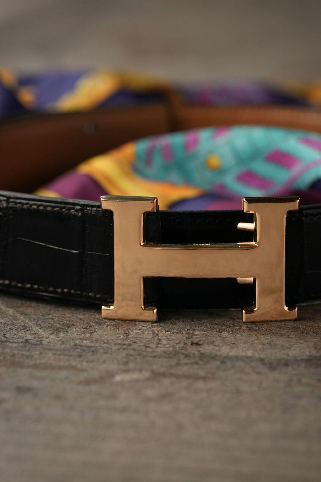 エルメス/コンスタンス/H バックル/リバーシブルベルト/ブラック