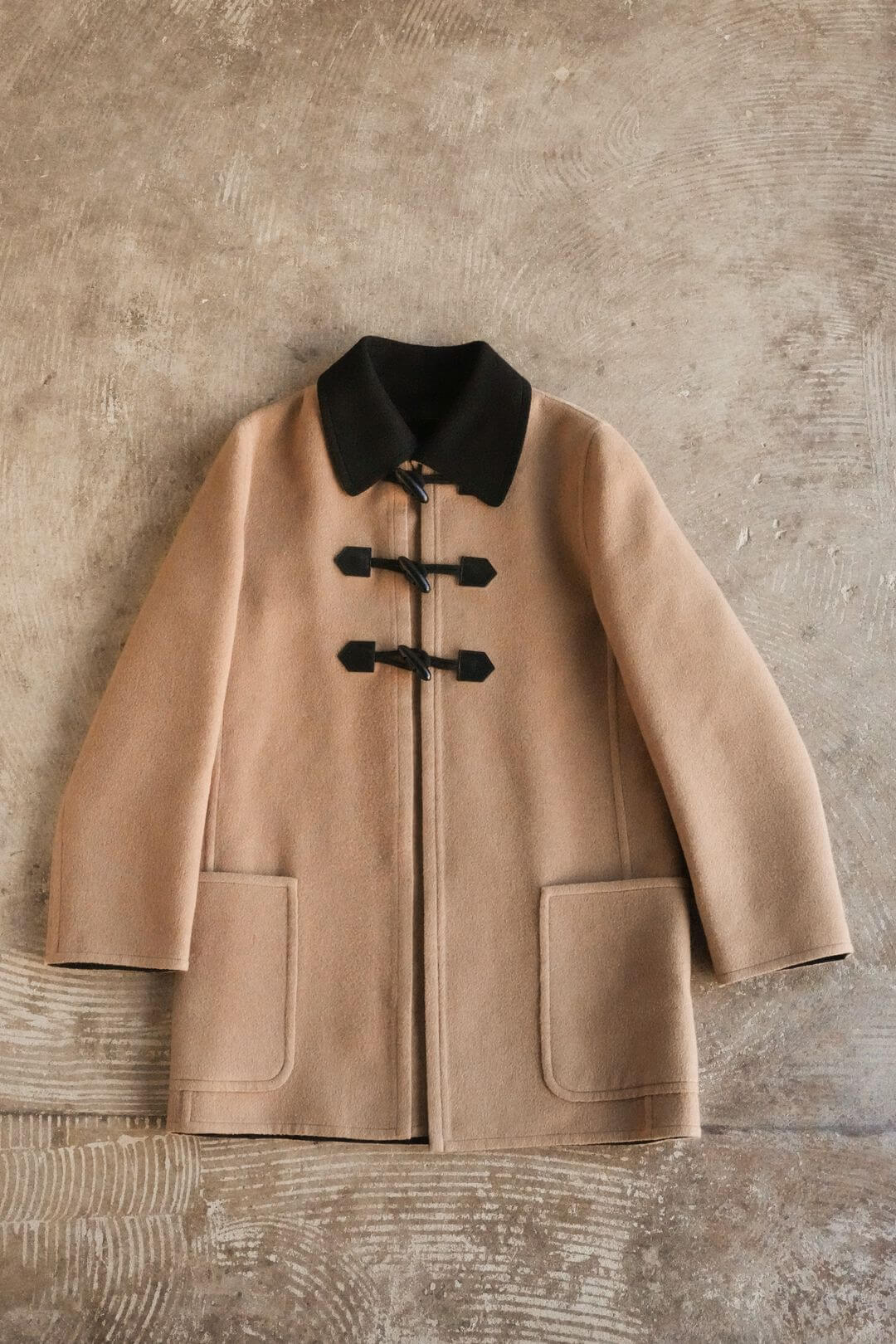 エルメス/マルジェラ期/カシミヤ/バイカラー/ダッフルコート/キャメル