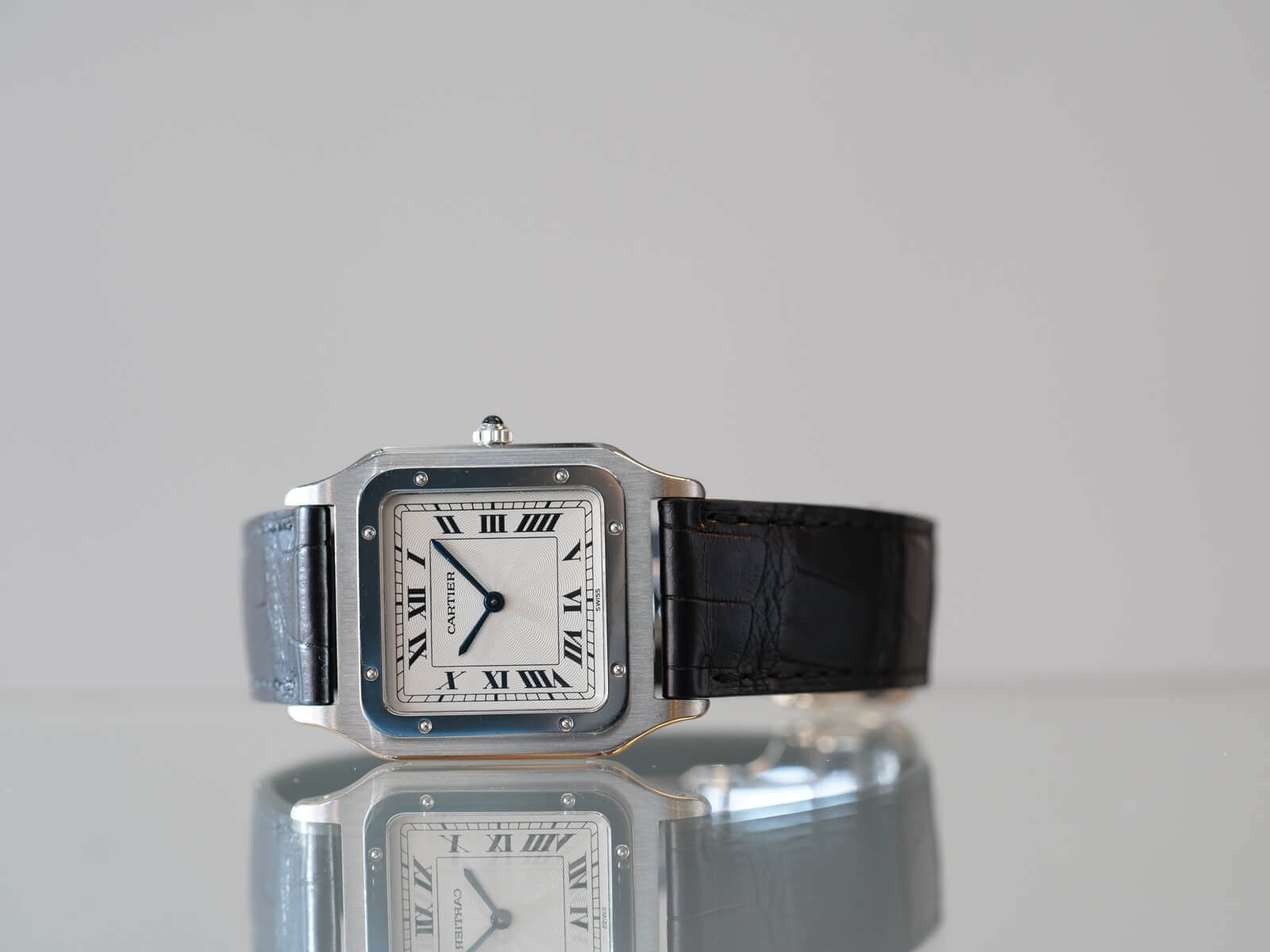 カルティエ/サントスデュモンLMエキストラフラット/SWISSギョーシェ