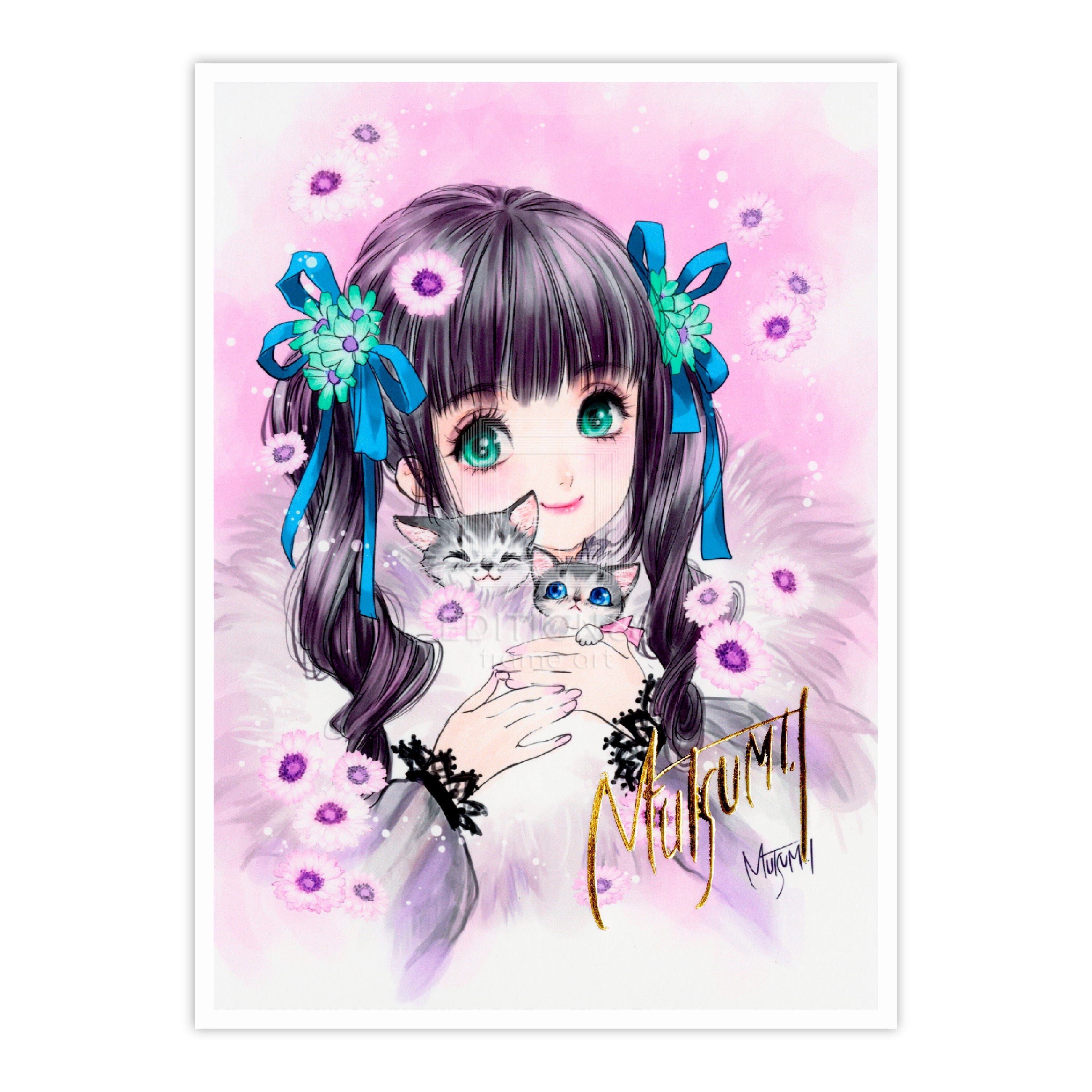 88グラフ ミニ「リボン」/いのまたむつみ（箔押しサイン入り）