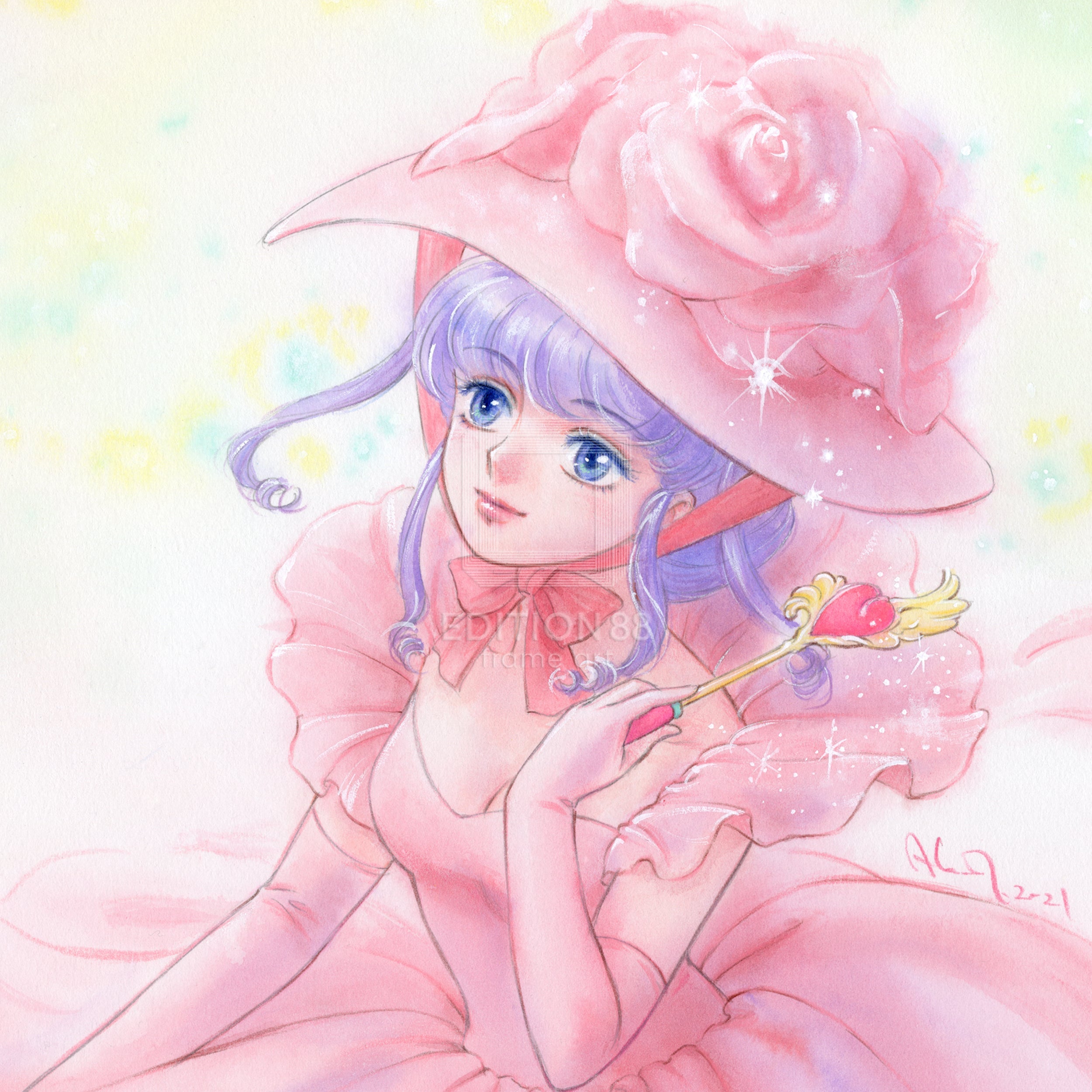 魔法の天使 クリィミーマミ」 88グラフ 薔薇の願い /高田明美（直筆