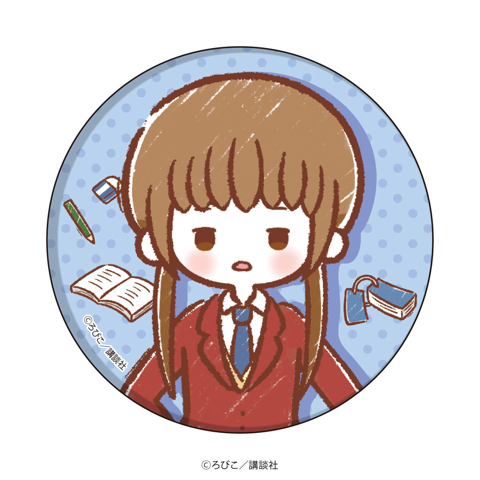 缶バッジ「となりの怪物くん」01/グラフアートver. ブラインド(8種