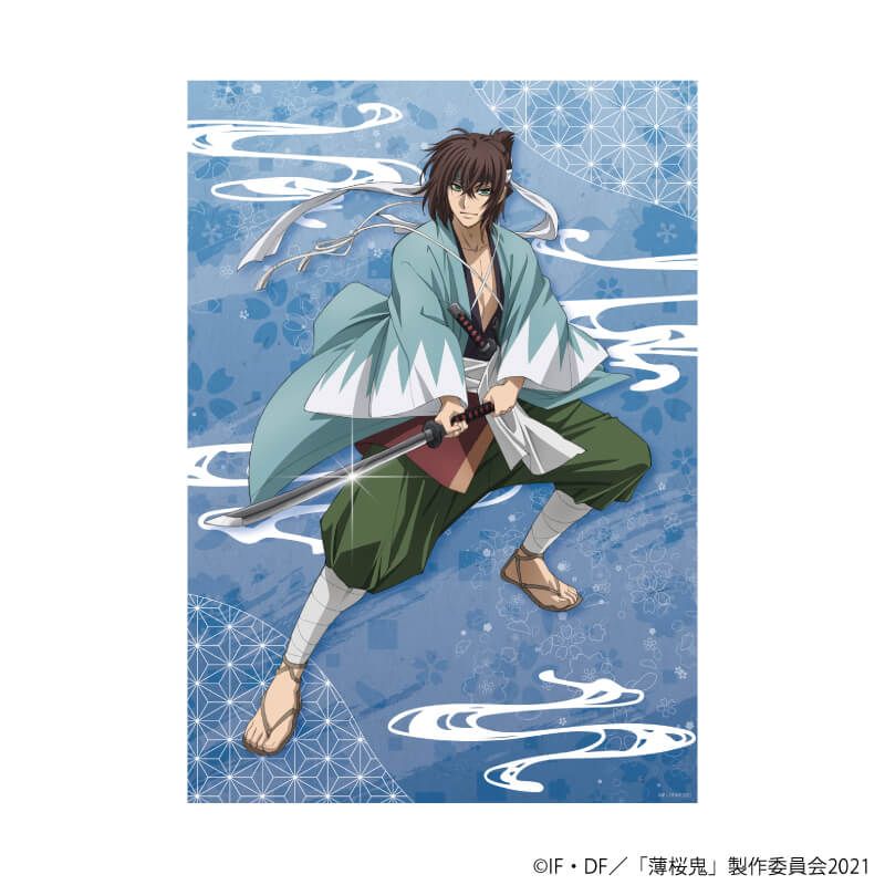 A3クリアポスター「TVアニメ『薄桜鬼』」02/沖田総司(描き下ろし