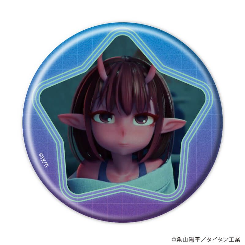 缶バッジ「TVアニメ『銀河特急 ミルキー☆サブウェイ』」01