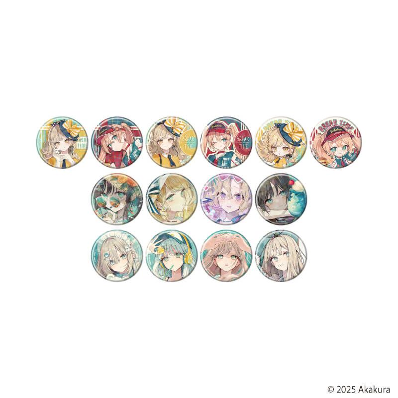 ホログラム缶バッジ(57mm)「赤倉個展『BREAK TIME』」01/ブラインド(14