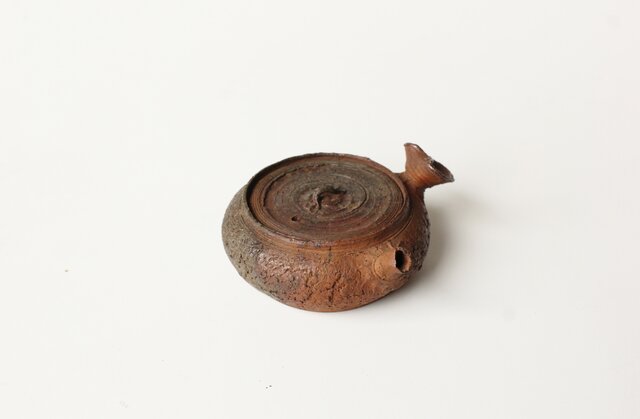 雲林院宝山/寶山 十七代 昌平作 南蛮急須 P514｜骨董店 のびる 古美術