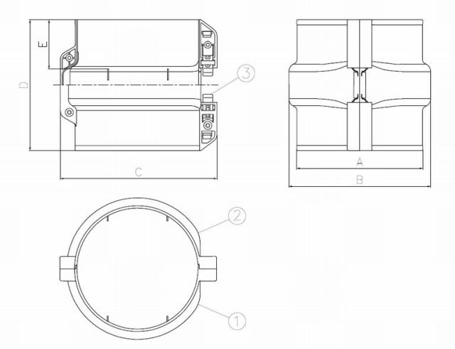 因幡電工/INABA】 PDB-120N-I 固定ジョイント 1箱5個入