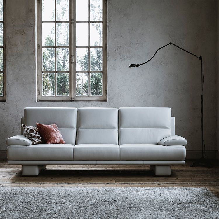 domani】 Excel-Life 3人掛ソファ（大） 幅238cm ZSB333 ホワイト 通販