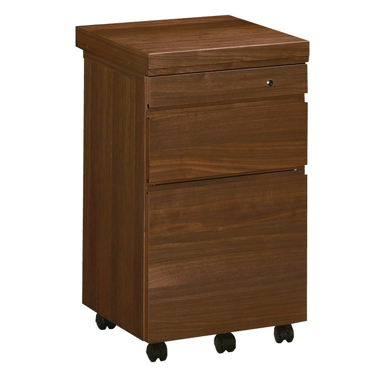 Buona scelta デスクワゴン 幅40.8cm（デスク奥行45cm用） ST005H モカ