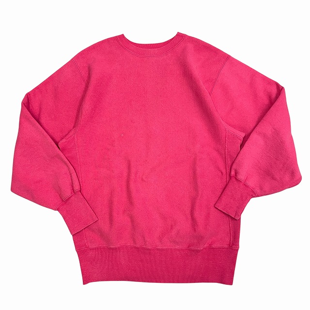 CHAMPION REVERSE WEAVE 90S 「目無し、ピンク、無地、サイズXL