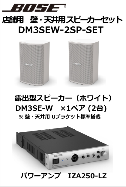 DM3SEW-2SP-SET】BOSE 天吊・壁掛型スピーカー2台セット(ホワイト