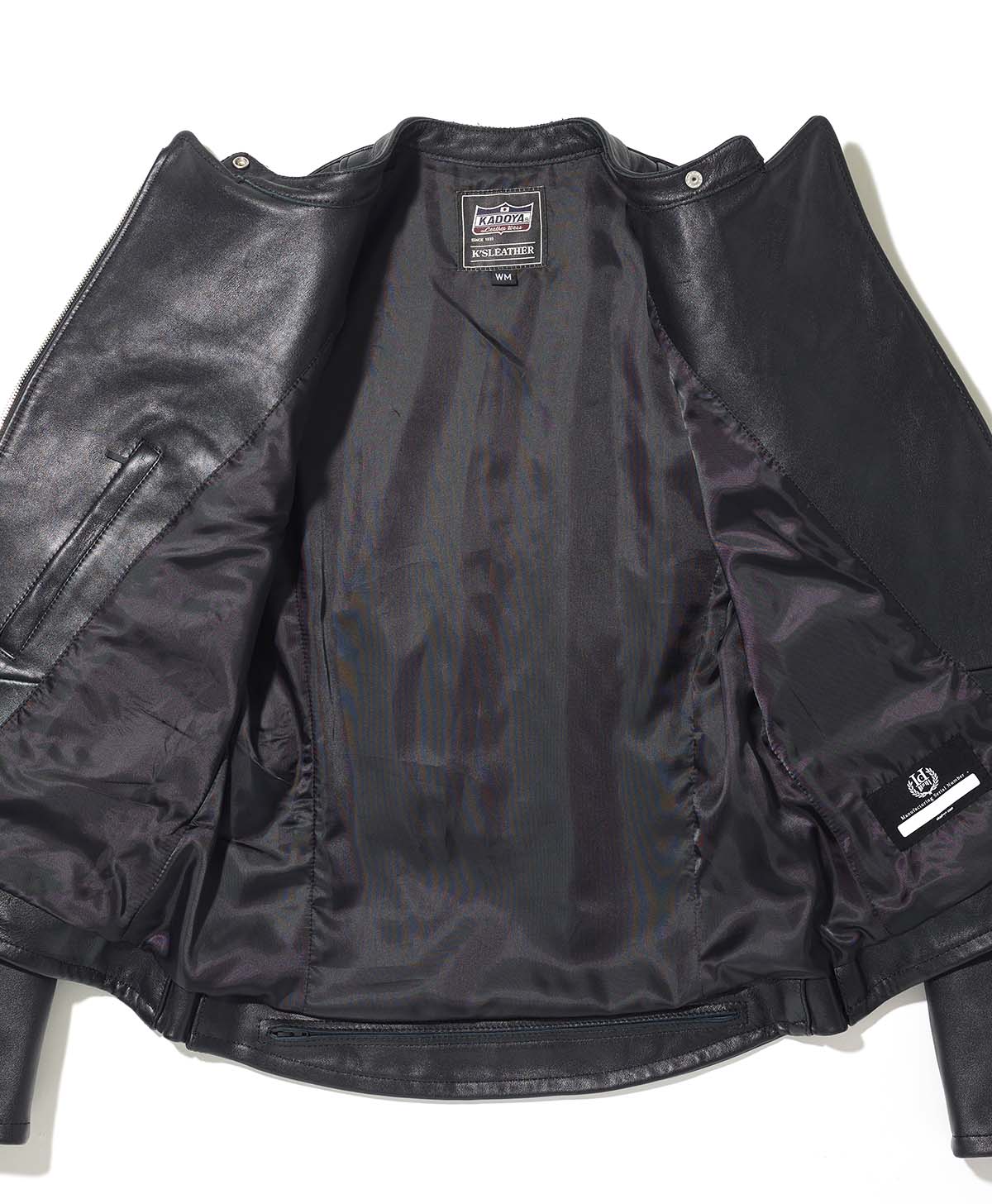 革ジャン スタンドカラー ダブル レザージャケット｜カドヤ公式