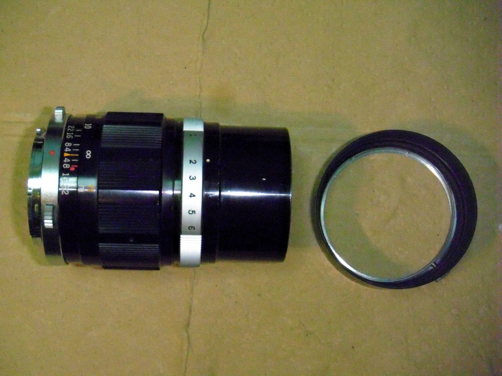 Olympus E.Zuiko Auto-T 100mm F3.5 (PEN F マウント) レンズ分解修理