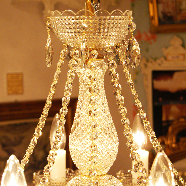 JOSEF WRANOVSKY】チェコクリスタルシャンデリア 10灯(W670×H600mm