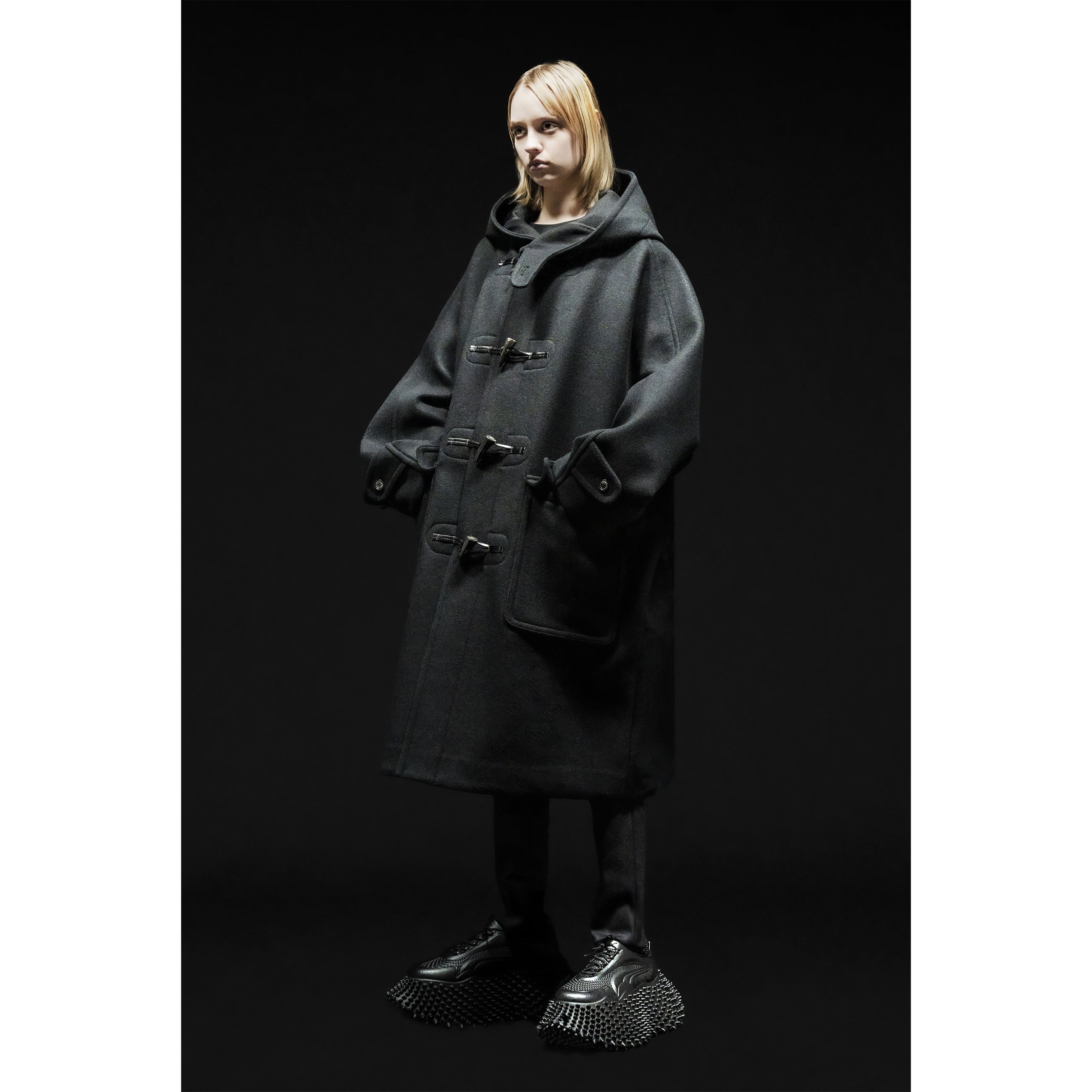 VINTAGE MODERN DUFFLE COAT BLACK - FUMITO GANRYU(フミト ガンリュウ