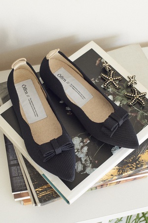 美品】Öffen オッフェン フリルフラットシューズ 38 フリル | Offen