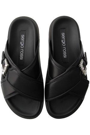 Sergio Rossi(セルジオ ロッシ)｜srTWENTY BUCKLE フラットサンダル