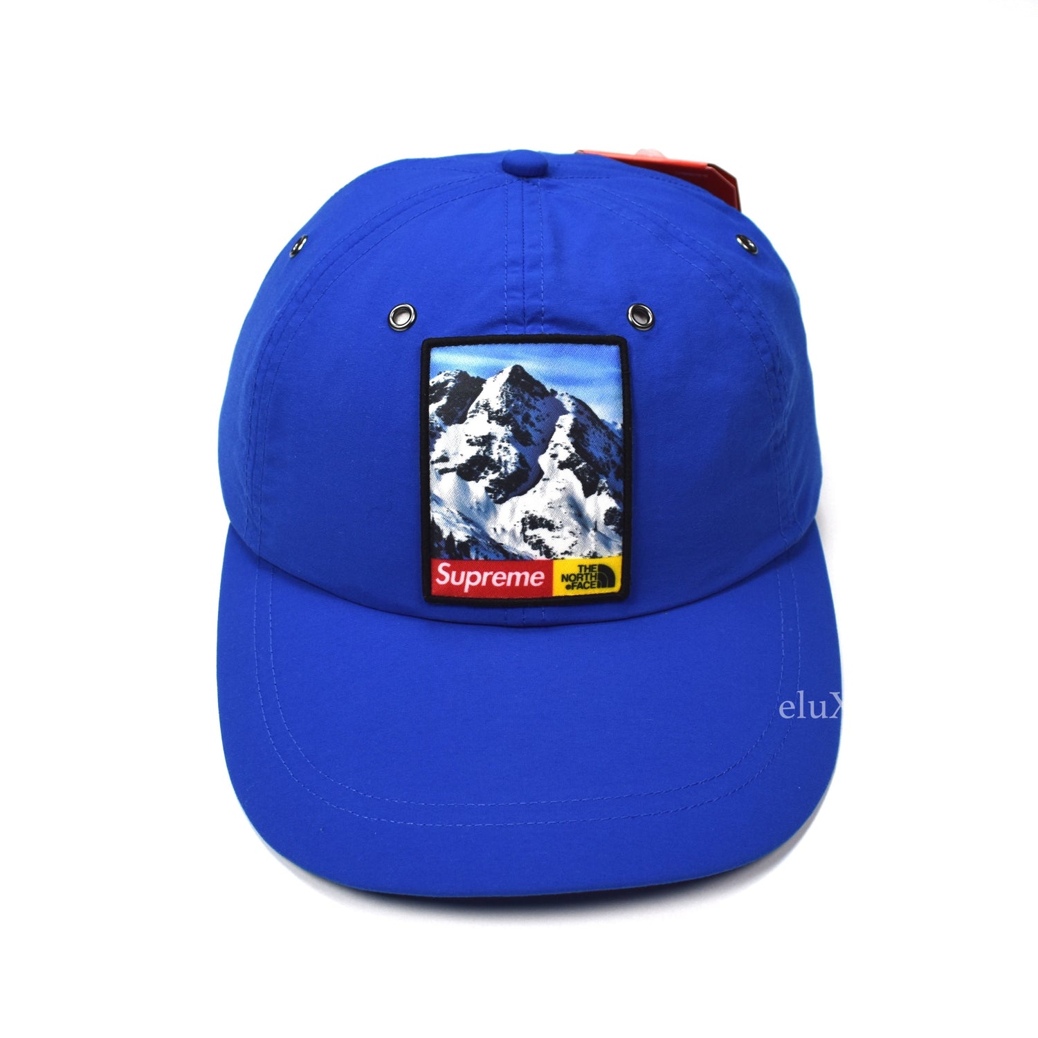 Supreme x The North Face - Royal Blue Mountain Photo Box Logo Hat
