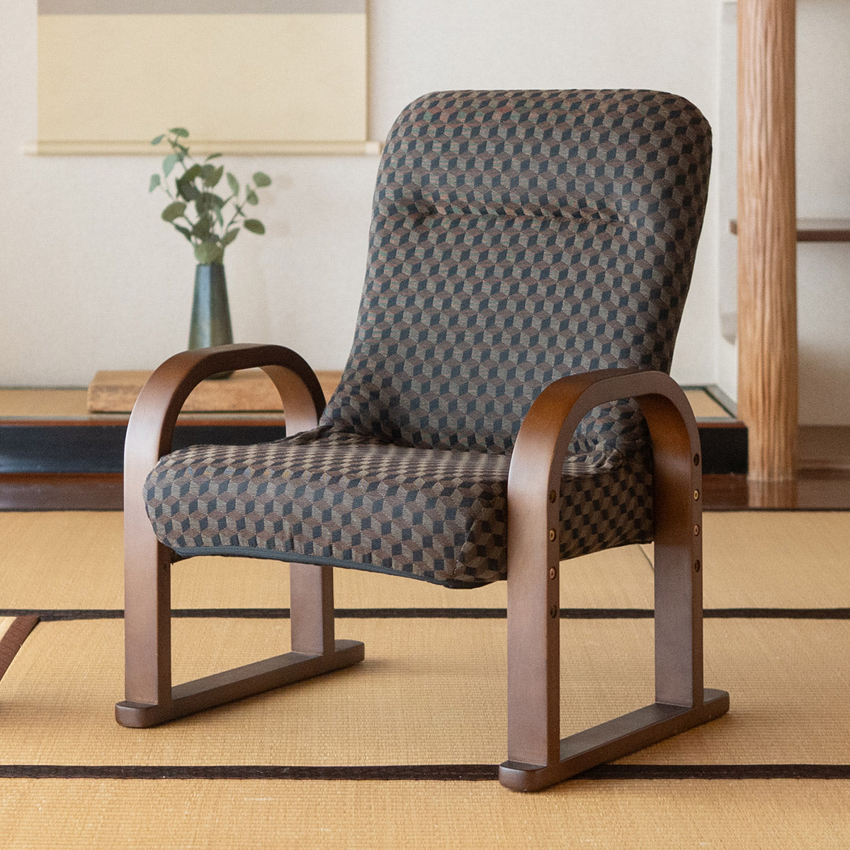 高座椅子 ゆるり コンパクトタイプ 高さ調節 リクライニング 一人用